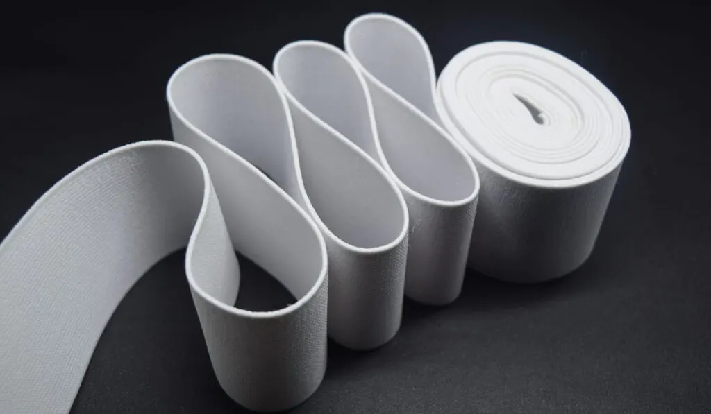 White Knit Elastic Spool 