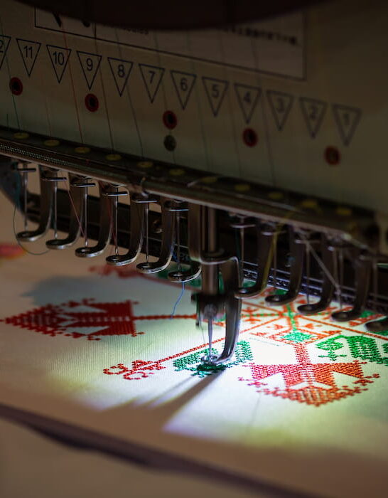 sewing machine embroidery textile