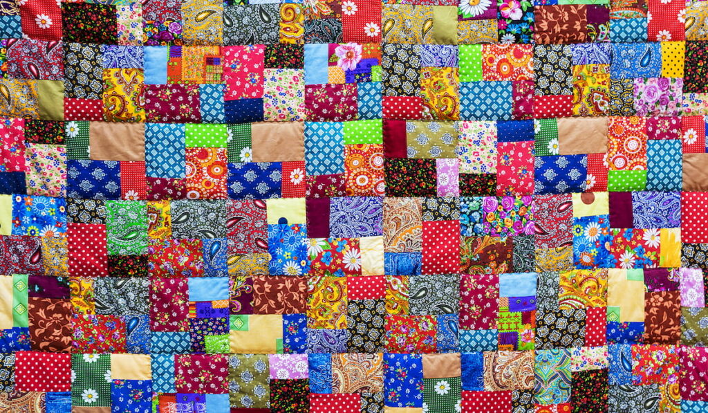 colorful patchwork fabrics