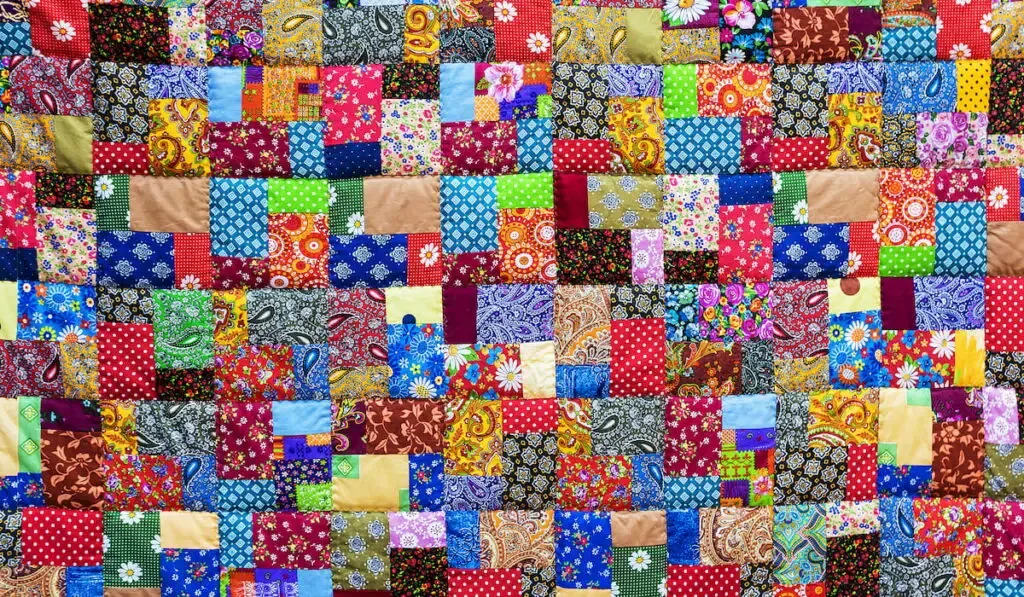 colorful patchwork fabrics