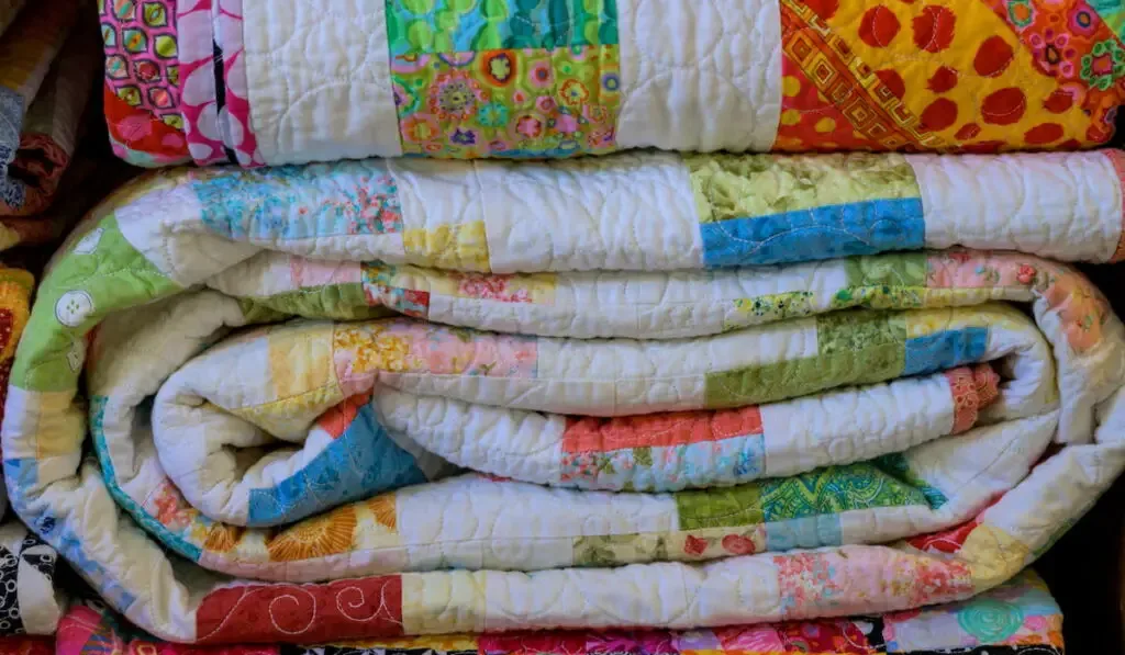 folded quilt